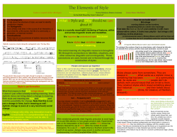 The Elements of Style Norma Mendoza