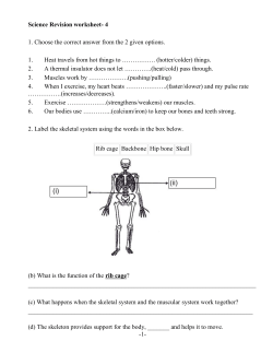 Science Revision worksheet- 4 1. Choose the correct answer from