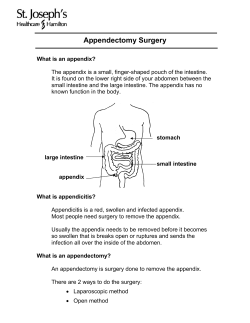 Appendectomy Surgery