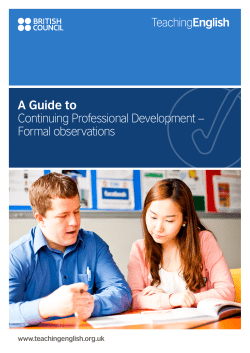 A Guide to Continuing Professional Development