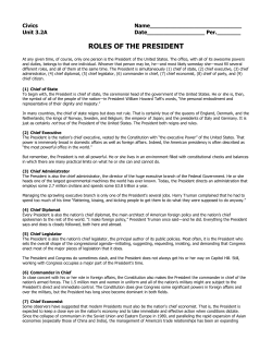 the presidents many roles - the jerry perez experiment