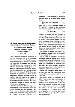 Letters to tlte Et!i!f11" 367 All Improvement 011 the Integrations