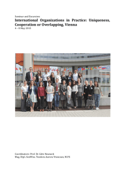 International Organizations in Practice: Uniqueness