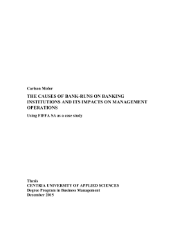 the causes of bank-runs on banking institutions and its