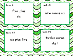 four plus six nine minus six six plus five twelve minus eight