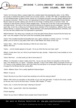 episode 7,2004:brooks` riding crop? long island, new york