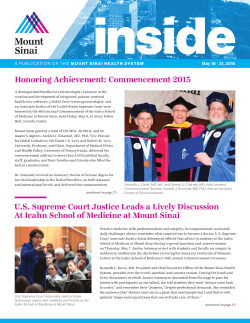 Honoring Achievement: Commencement 2015