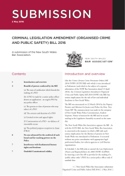 Criminal Legislation Amendment (Organised