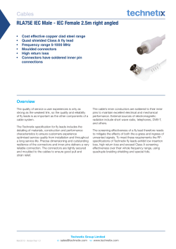 Cables RLA75E IEC Male - IEC Female 2.5m right angled