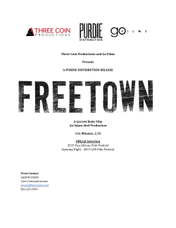 press kit - Three Coin Productions