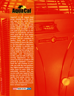 AquaCal Heat Pumps - HornerXpress Worldwide