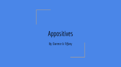 Appositives - woodbridge.k12.nj.us
