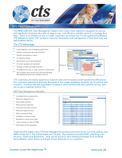 marcus&reg; v8 - CTS GPS Fleet Management