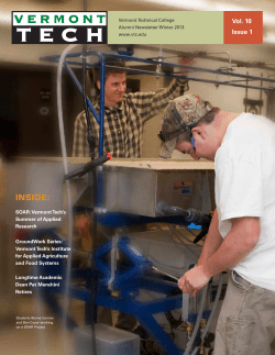 InsIde - Vermont Technical College