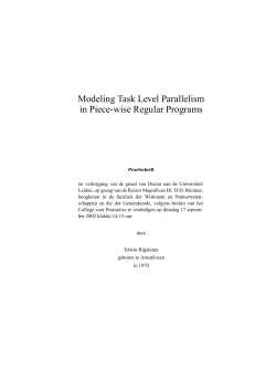 Modeling Task Level Parallelism in Piece-wise