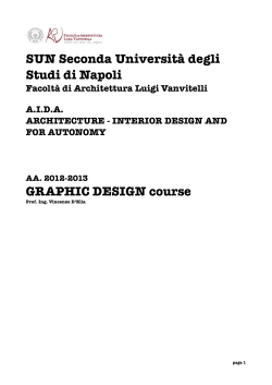 SUN Seconda Universit&agrave; degli Studi di Napoli GRAPHIC DESIGN