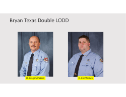 Bryan Texas Double LODD - Firefighter Close Calls