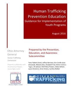 Human Trafficking Prevention Education