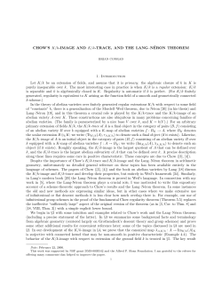 Chow trace and Lang-Neron theorem