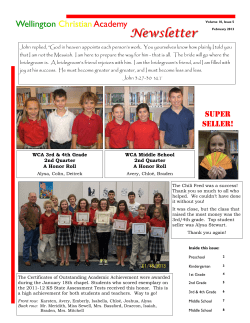 Feb 13 - Wellington Christian Academy
