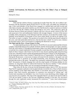 89 Catholic Anti- Savior? Michael D. Olson Introduction What
