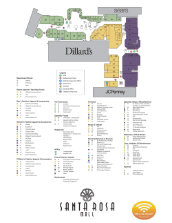 47 x 69 Santa Rosa Mall Directory