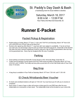 2017 Runner E-Packet HERE - St. Paddy`s Dash and Bash
