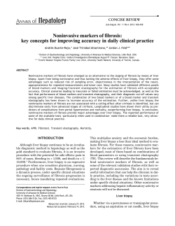 Noninvasive markers of fibrosis: key concepts for improving