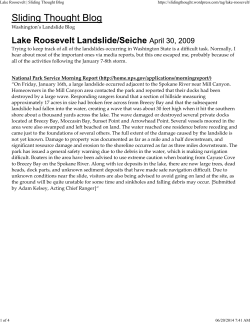 Inland Lake "tsunamis" and seiches