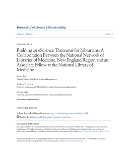 Building an eScience Thesaurus for Librarians