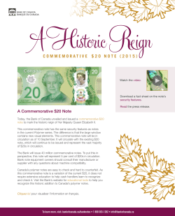 A Historic Reign: Commemorative $20 Note