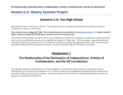 US History - Cameron ISD
