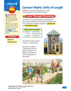 Convert Metric Units of Length
