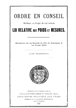 ordre en conseil - Guernsey Legal Resources