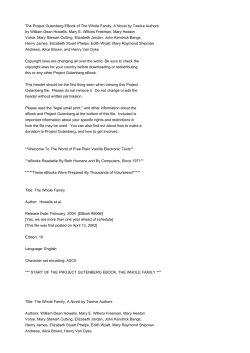 The Project Gutenberg EBook of The Whole