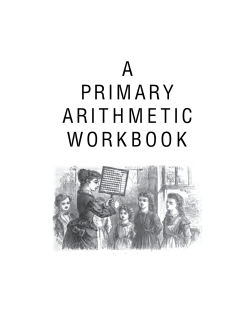 Multiplication and Division Workbook