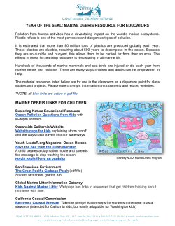 seal sitters year of the seal marine debris resource