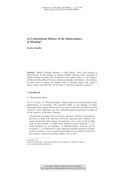 An Unintentional Defense of the Indeterminacy of Meaning?