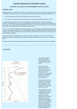 ozone profiles over hong kong