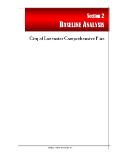 baseline analysis - City of Lancaster