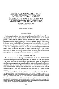 internationalized non- international armed conflicts