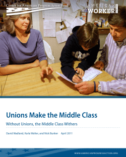 Unions Make the Middle Class - Center for American Progress