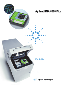 Agilent RNA 6000 Pico Kit Guide