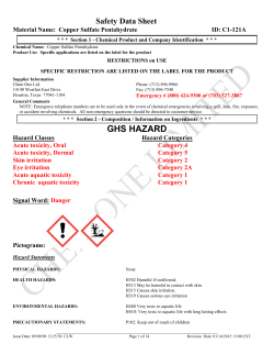 Safety Data Sheet