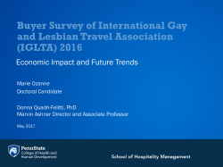 Buyer Survey of International Gay and Lesbian Travel Association