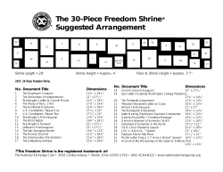 30-Piece Freedom Shrine Arrangements