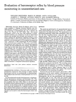Evaluation of baroreceptor reflex by blood pressure