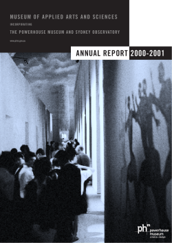 Annual Report 2000 - 2001