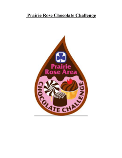 Prairie Rose Chocolate Challenge