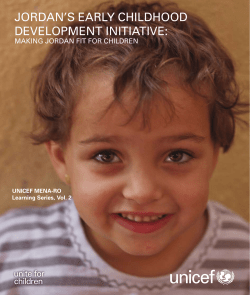 jordan`s early childhood development initiative